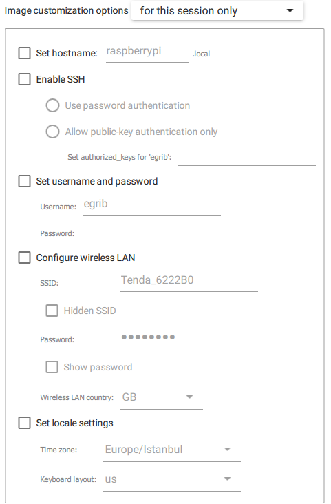 Raspberry Pi Klavye Mouse Monitör Olmadan Uzaktan İşletim Sistemi Yükleme Raspberry Pi Klavye Mouse Monitör Olmadan Uzaktan İşletim Sistemi Yükleme